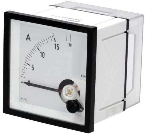 Ampermetru panou, panou, 0-60/120AAC, 72x72mm, EQN72-60/120A