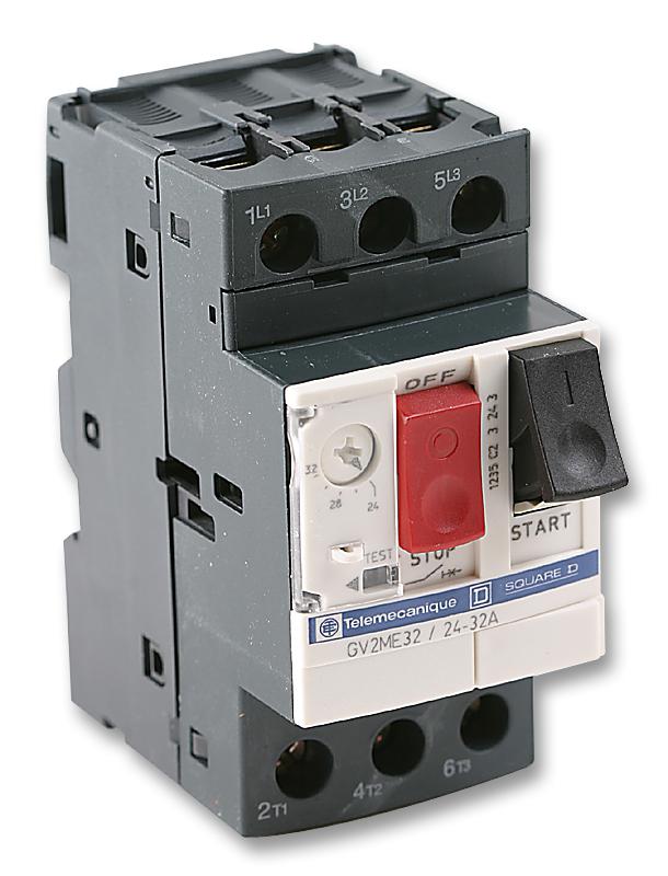 Releu termic, protectie motor, 24-32A, 15KW, 230-690VAC, DIN, GV2ME32, SCHNEIDER ELECTRIC