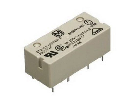 Releu 12VDC, 8A, dual coil, SPST-A, SPST-B, ST1-L2-DC12V-F, PANASONIC