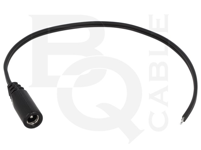 Cablu, mufa DC, 5.5x2.1mm, drept; 0.5mm2, cabluri, 0.2m, DC.CAB.2000.0020