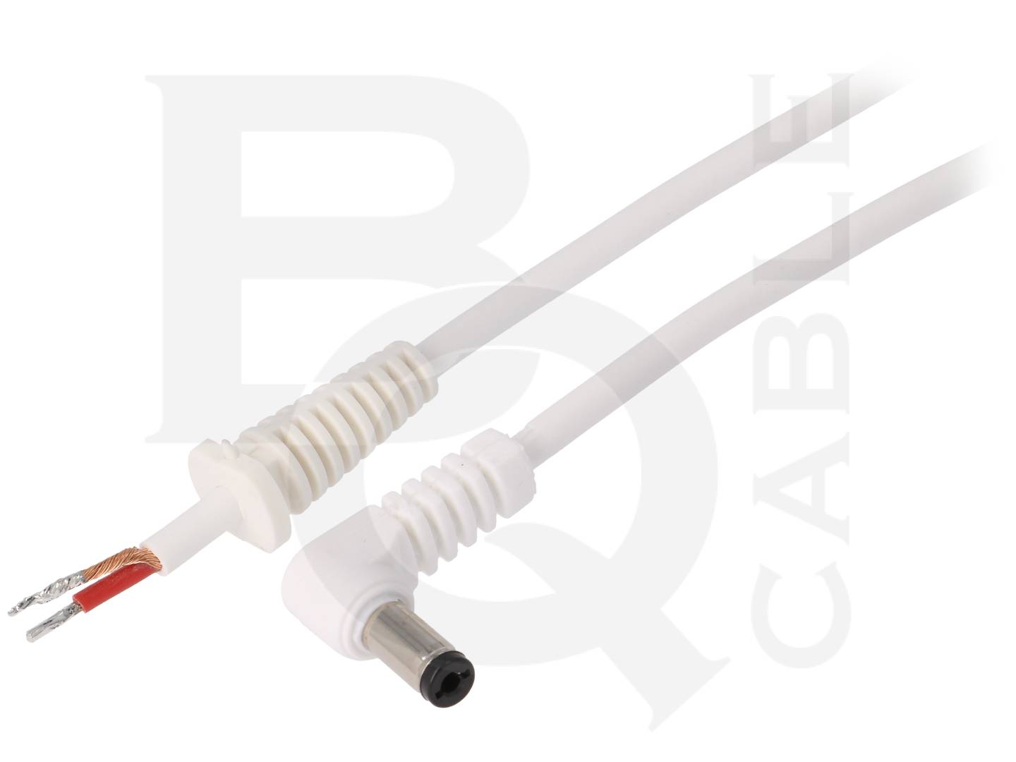 Cablu, mufa DC, 5.5x2.1mm, in unghi, 1mm2, cabluri, 1.5m, DC.CAB.2311.0150