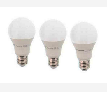 Set bec cu led; 3 buc, alb rece; 12W, E27; 230V; 1160lm; LEDLC-A6012E27/BX3-12