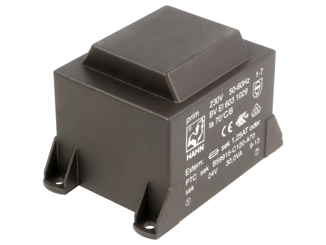 Transformator 12V, pcb, 35VA, 2.9A, BVEI-604-1088