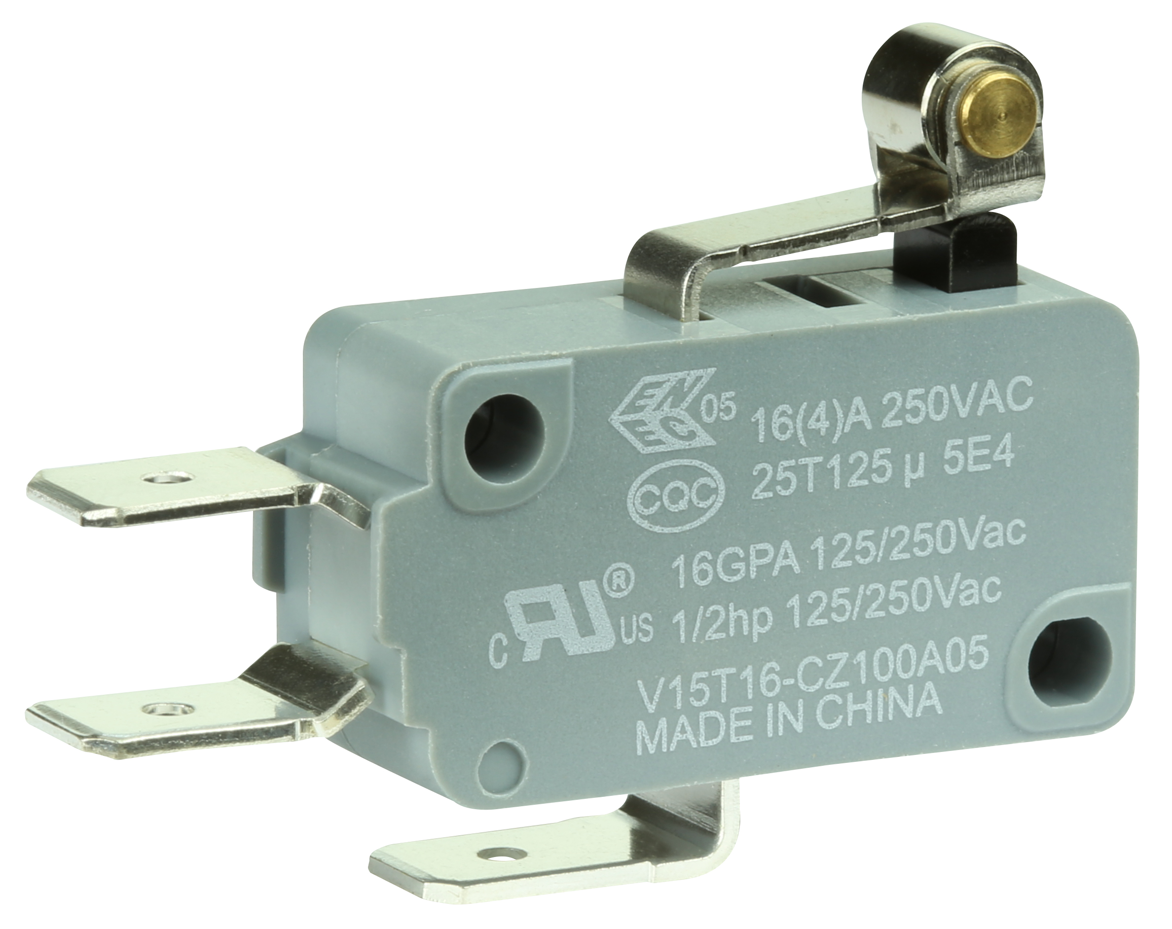 Microintrerupator cu rola, SPDT, 16A, 250VAC, V15T16-CZ100A05-K, HONEYWELL