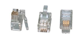 Mufa RJ9, 4p4c, cablu plat, RJ9W