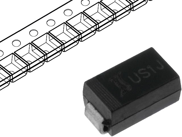 1SR154-600, Dioda redresoare, smd, 1A, 600V, SOD106