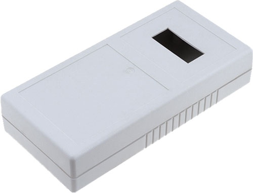 Cutie ABS, 190x93x41mm, decupare display, suport 6 baterii R6, DECUPARE DISPLAY, ABS-103B