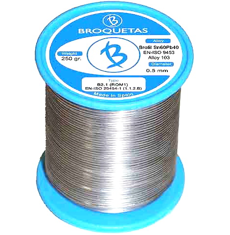Aliaj lipit, fludor 0.7 mm, 100g, Sn63Pb37, 183C, BROF63-07/01H