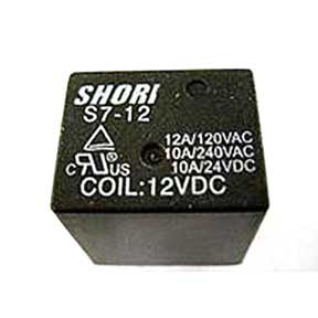 Releu 12V, SPDT, 10A, S7-12-1C, SHORI