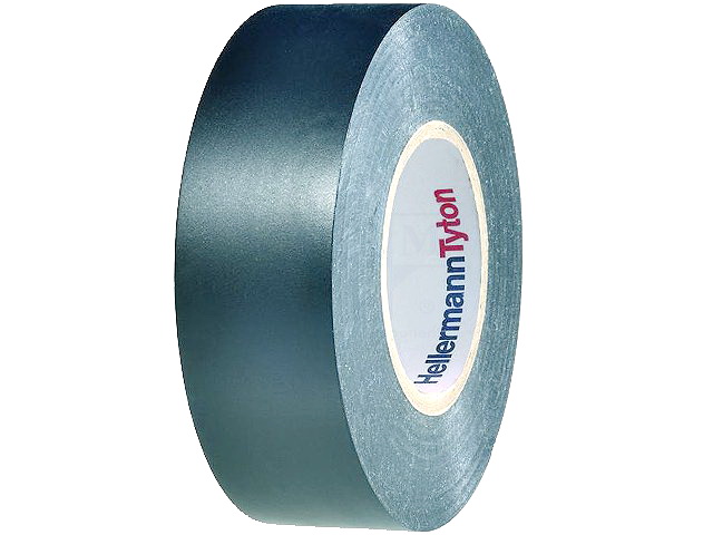 Banda izolatoare, electroizolanta, 19mm x 25m, efect autoextinctie, HTAPE-FLX-19BK, HELLERMANNTYTON