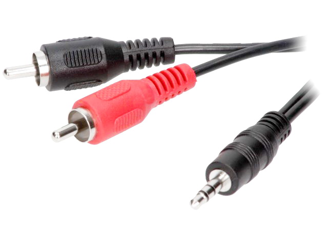Cablu cu mufa, Jack 3.5mm, 2x mufa  RCA, 10m, BQC-JPS2RP-1000
