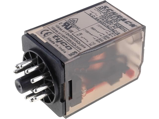 Releu 24VDC, 3PDT, 10A, 11pini, MT3210C4