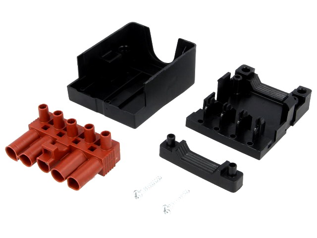 Conector 5 cai, regleta deconectabila, 400V, 16A, 5piste, mama, protectie, BMM9054