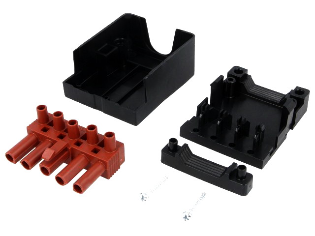 Conector 5 cai, regleta deconectabila, 400V, 16A, 5piste, tata, protectie, BMM9053