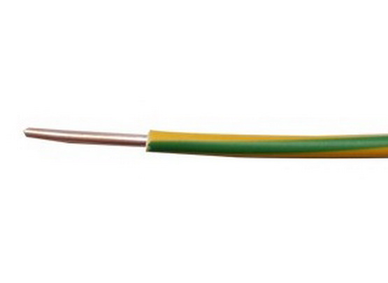 Conductor 1.5mm2, solid, galben-verde, FY-1.5-YG