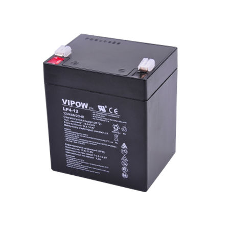 Acumulator 12V/4A, Gel Plumb, BAT-12V4AH, VIPOW