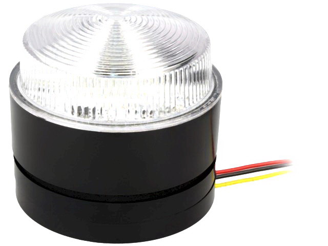 Lampa semnalizare, 10-100VDC, led, continuu, pulsator, IP67, rosie, LED80-02-02