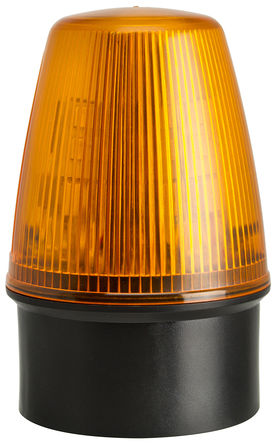 Lampa semnalizare, 40-380VDC, 85-280VAC, led, continuu, pulsator, IP65, portocalie, LED100-05-01