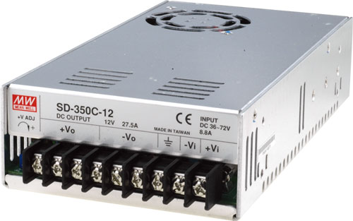 Sursa tensiune 24VDC, DC-DC, intrare 19-36VDC, 24V, 8.4A, 201W, SD-200B-24
