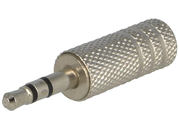 Conector jack 3.5mm, stereo, metalic, JC-009