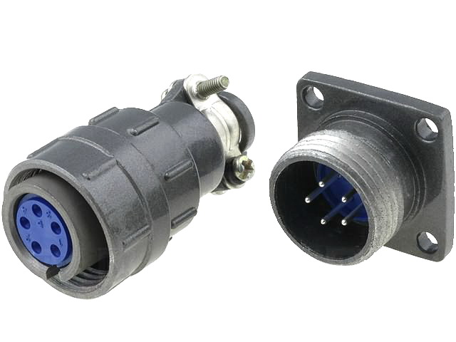 Conector circular; 5 pini, tata, mama; 5A, 5 pin, DS1110-06-05LYP